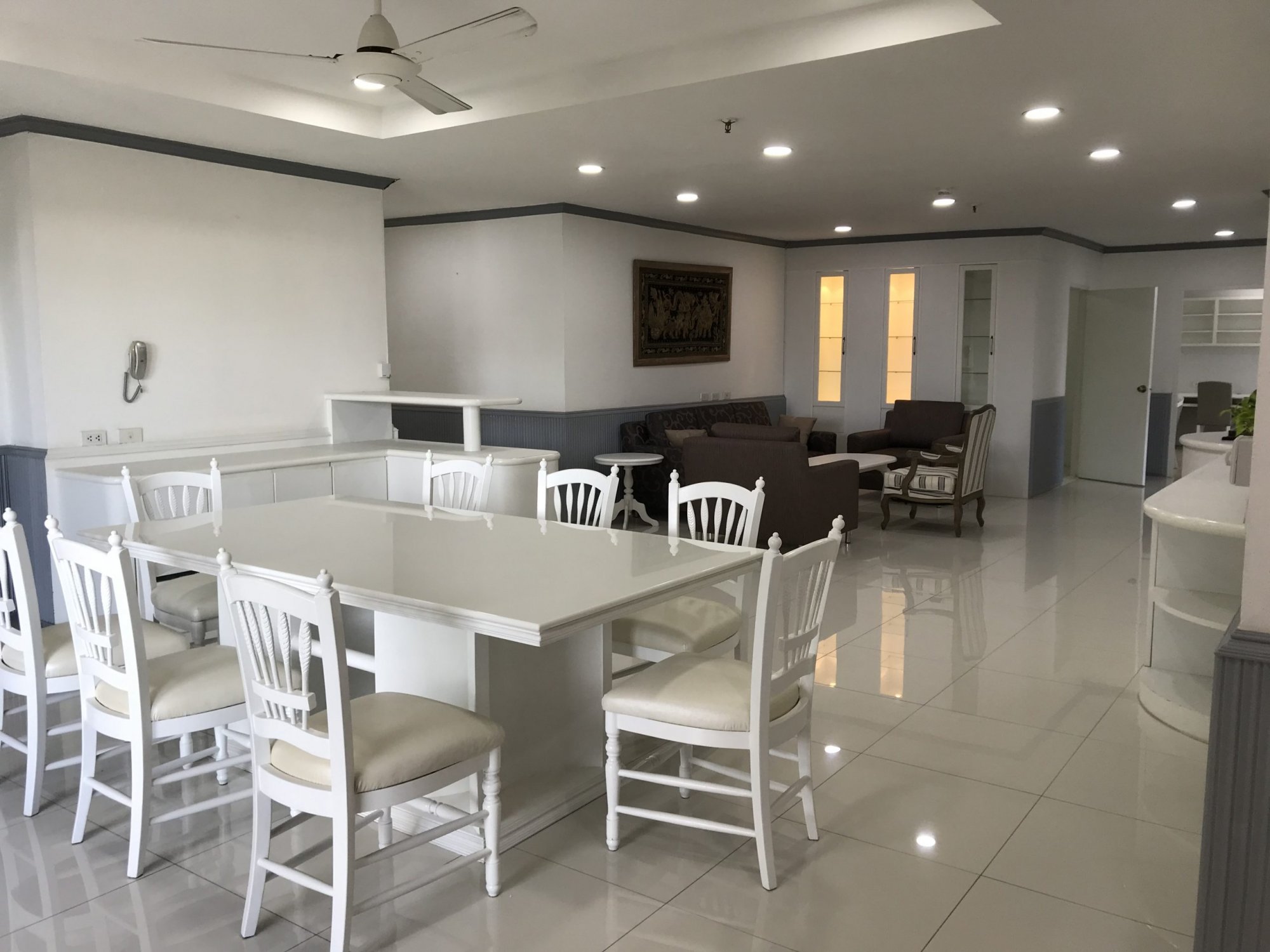 For rent at Fifty Fifth Tower 65,000THB/month 3 Bedroom 3 Bathroom 1 Mate Fully furnished PROP000147