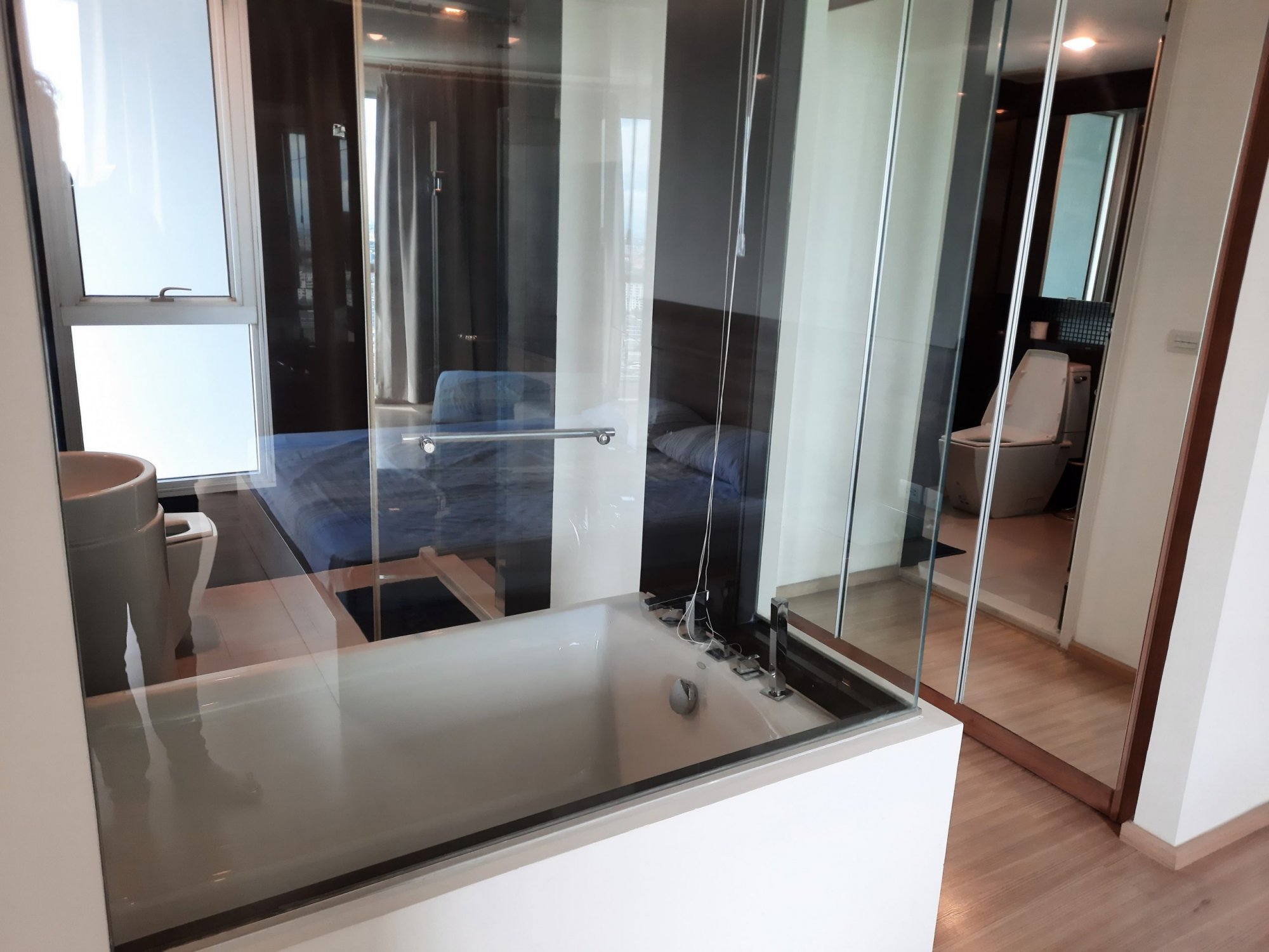 For rent at Rhythm Sukhumvit 50 2 Bedroom 2 Bathroom 45000THB/month Fully furnished (can negotiate) PROP000287