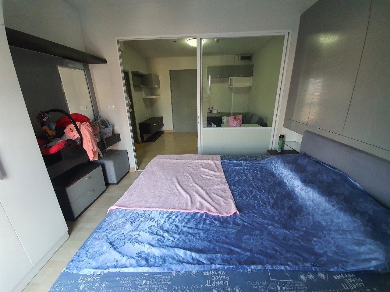ขายคอนโด The leaf พัฒนาการ ชั้น 16 แบบ 1 Bed ขนาด 30.25ตร.ม ราคา 1.85MB