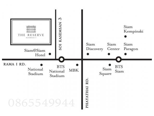 ให้เช่า คอนโด The Reserve Kasemsan 3 สยาม 1 นอน (39ตรม.) ใกล้ BTS สนามกีฬาแห่งชาติ มาบุญครอง สยามพารากอน (Owner)