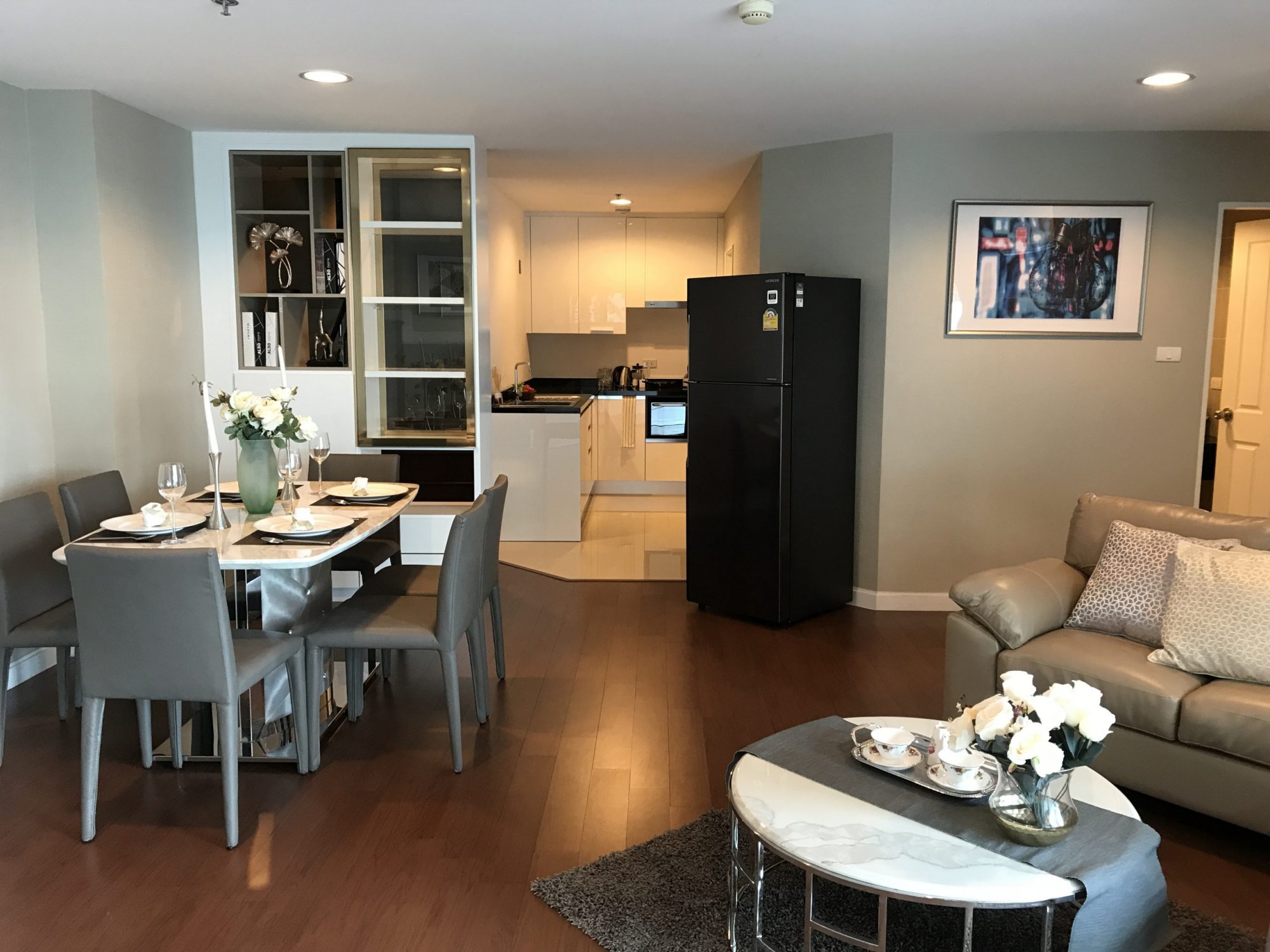 ให้เช่า! Belle Grand Rama9 5 ห้องนอน 206.42 ตรม. (Duplex) ใกล้ MRT พระราม9 เพียง 100,000บาท/เดือน เฟอร์นิเจอร์ครบพร้อมเข้าอยู่ PROP000449