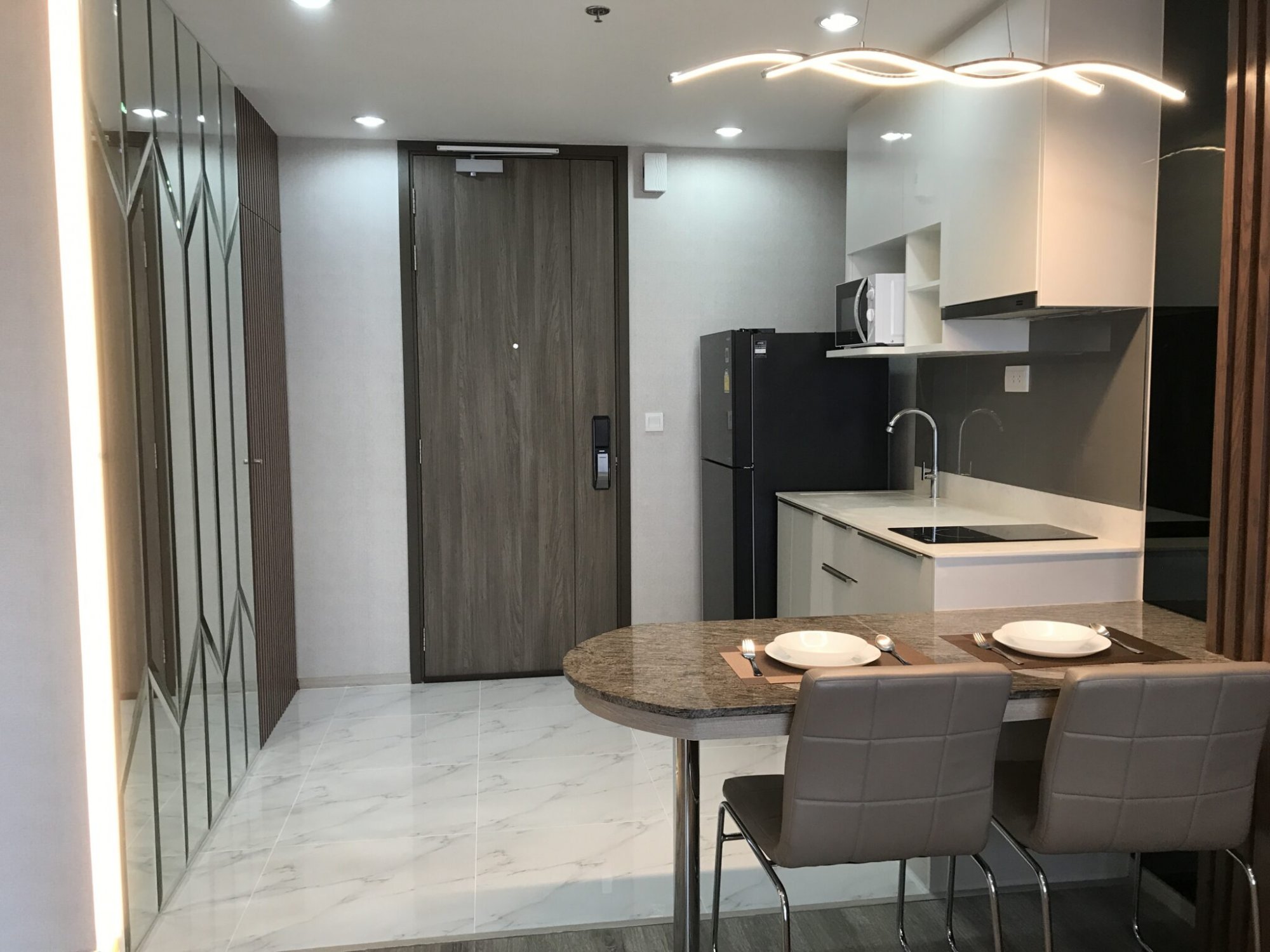 For rent at IDEO Mobi Sukhumvit 66 2 Bedroom 1 Bathroom 30,000THB/month Fully furnished PROP000626