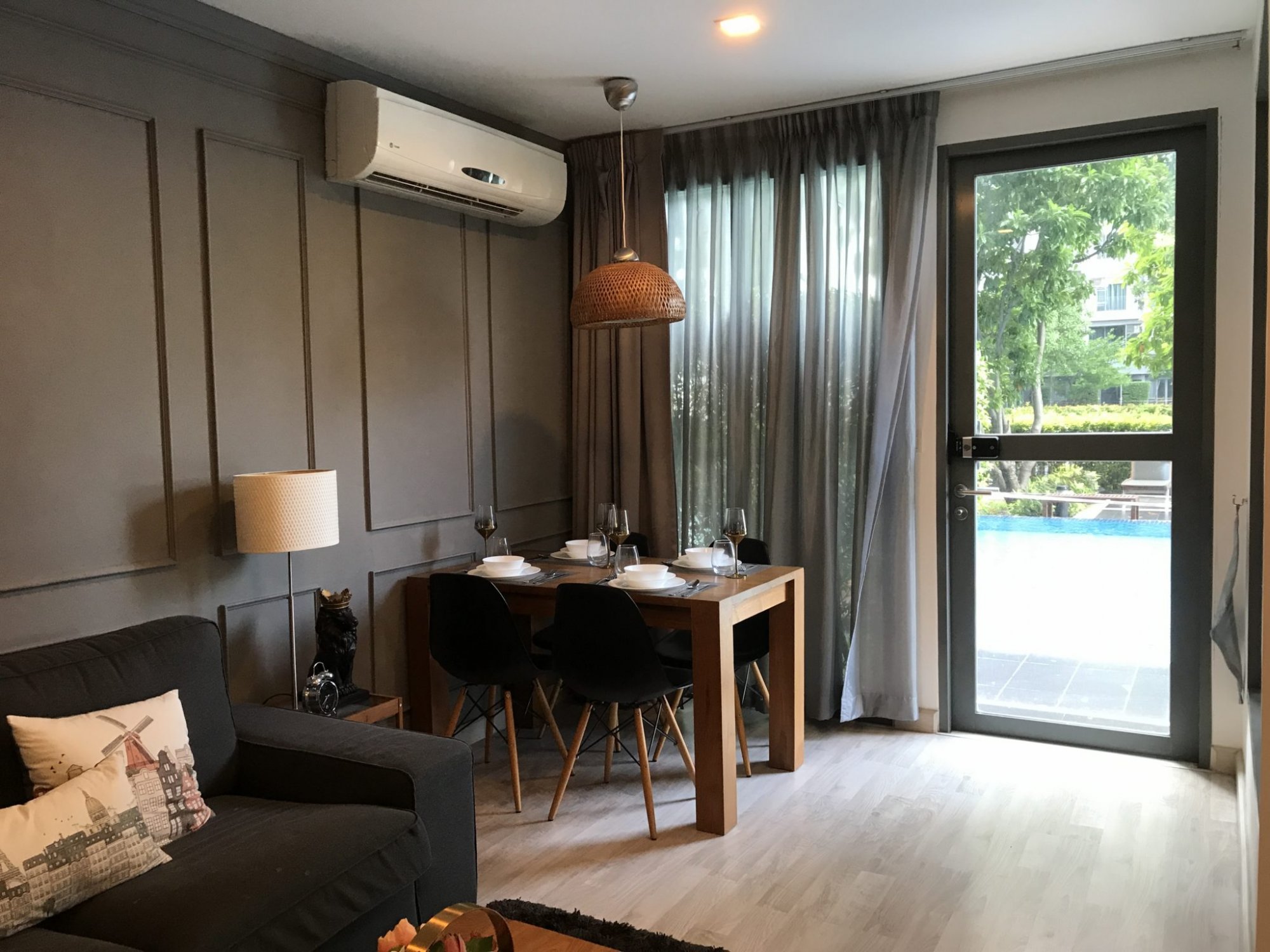 For rent at Ideo Mobi Sukhumvit 81 Type Duplex 2 Bedroom 2 Bathroom 45,000THB/month Fully furnished