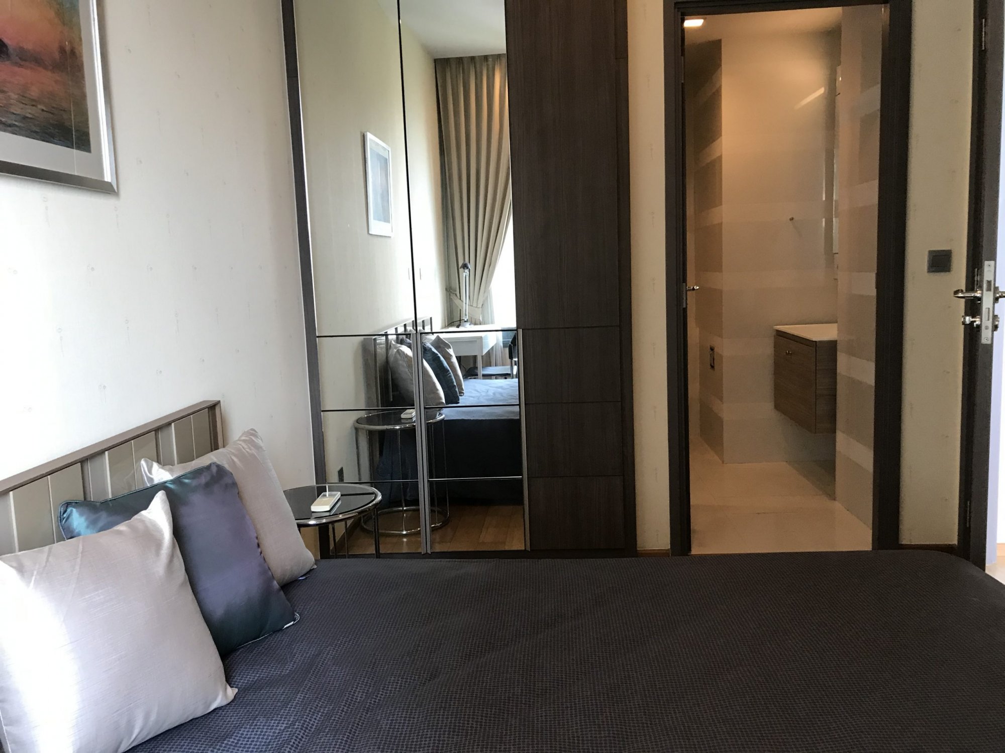 Keyne By Sansiri ให้เช่า! ในราคาเพียง 25,000บาท/เดือน 1 ห้องนอน 1 ห้องน้ำ 35ตรม. ชั้นสูง++ วิวสวย ใกล้ BTS ทองหล่อ เฟอร์นิเจอร์ครบพร้อมเข้าอยู่ (P-00725)