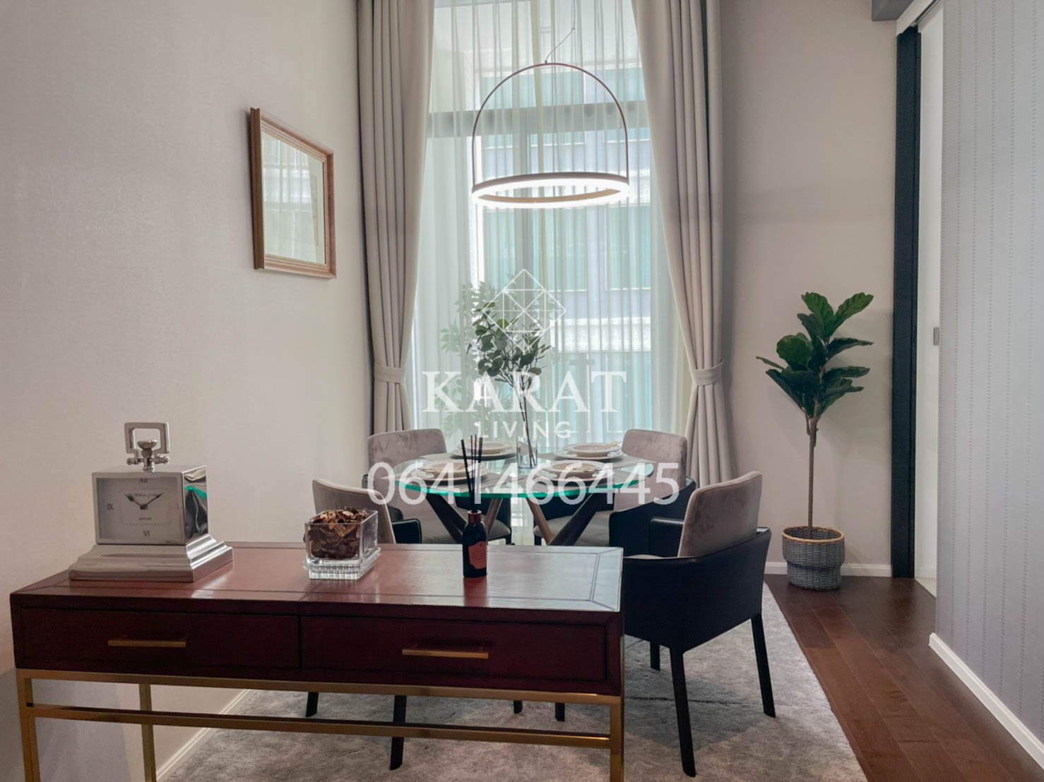 THE DIPLOMAT 39 for rent Beautiful decor 50,000 THB 54 sqm FL.21 fully furnished K.Bee 064146-6445 (R679)