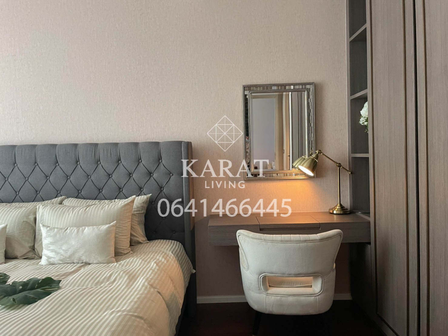 THE DIPLOMAT 39 for rent Beautiful decor 50,000 THB 54 sqm FL.21 fully furnished K.Bee 064146-6445 (R679)