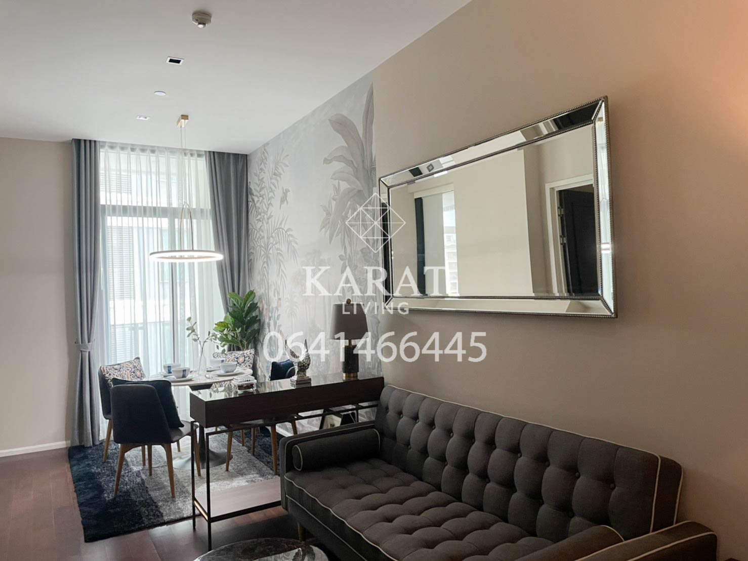 THE DIPLOMAT 39 for rent best of project beautiful decor 50,000 THB 54 sqm FL.23 fully furnished K.Bee 064146-6445 (R5624)