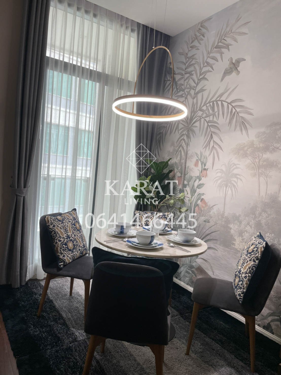 THE DIPLOMAT 39 for rent best of project beautiful decor 50,000 THB 54 sqm FL.23 fully furnished K.Bee 064146-6445 (R5624)