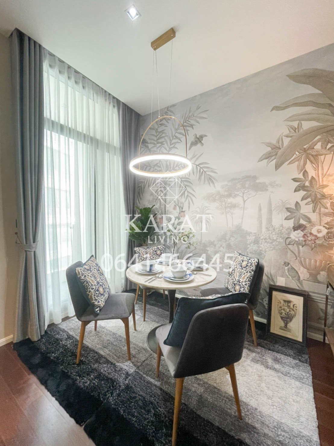 THE DIPLOMAT 39 for rent best of project beautiful decor 50,000 THB 54 sqm FL.23 fully furnished K.Bee 064146-6445 (R5624)