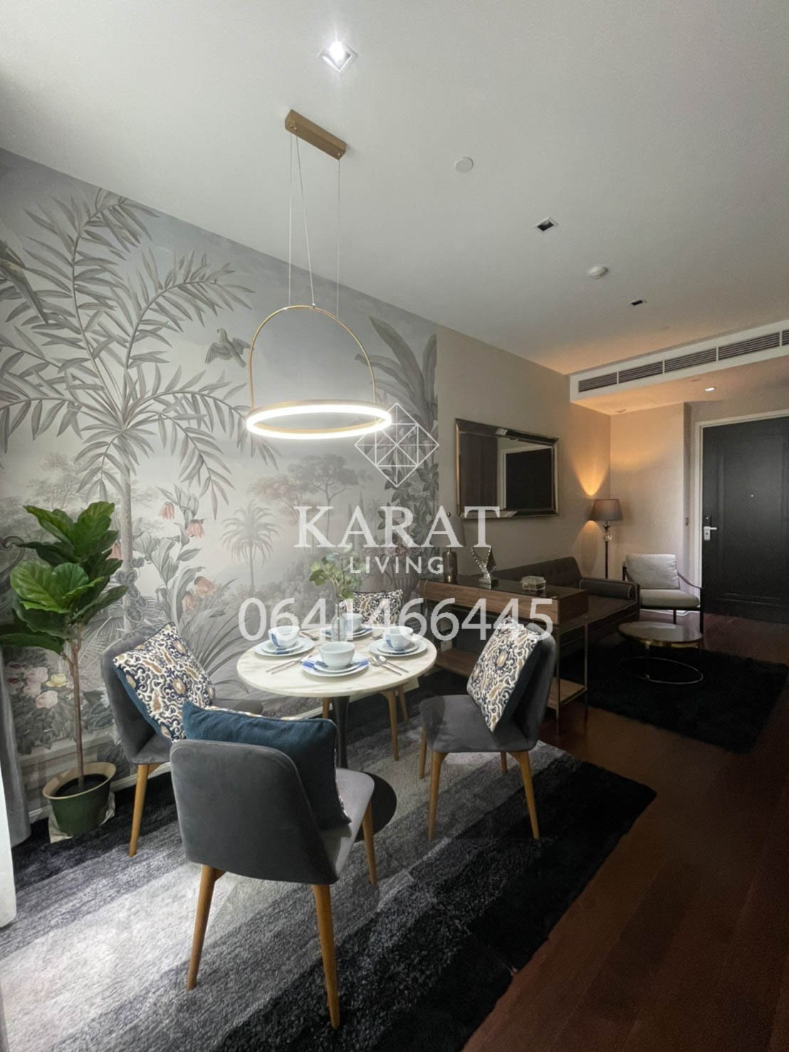 THE DIPLOMAT 39 for rent best of project beautiful decor 50,000 THB 54 sqm FL.23 fully furnished K.Bee 064146-6445 (R5624)