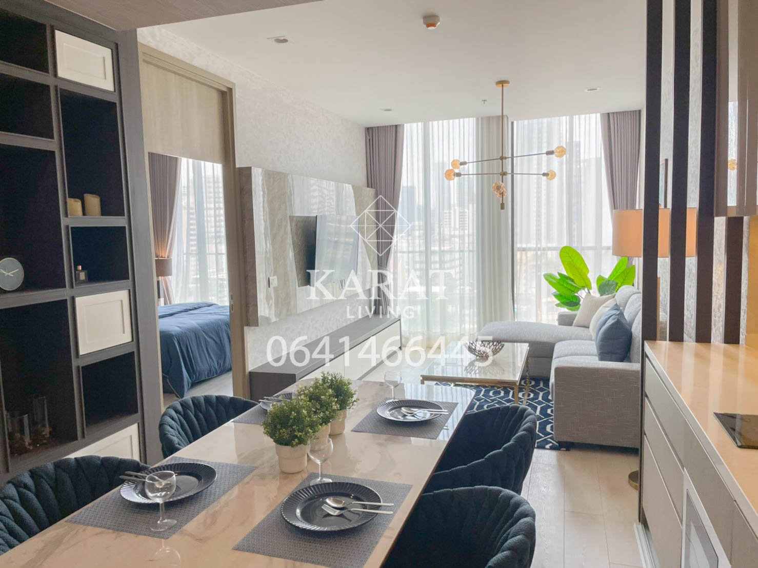 Noble ploenchit for rent 2 Beds 1 bath 70 sq.m Beautiful decor the best of project 60,000 THB fully furnished Fl. 10 Building B K.Bee 064146-6445 (R5653)