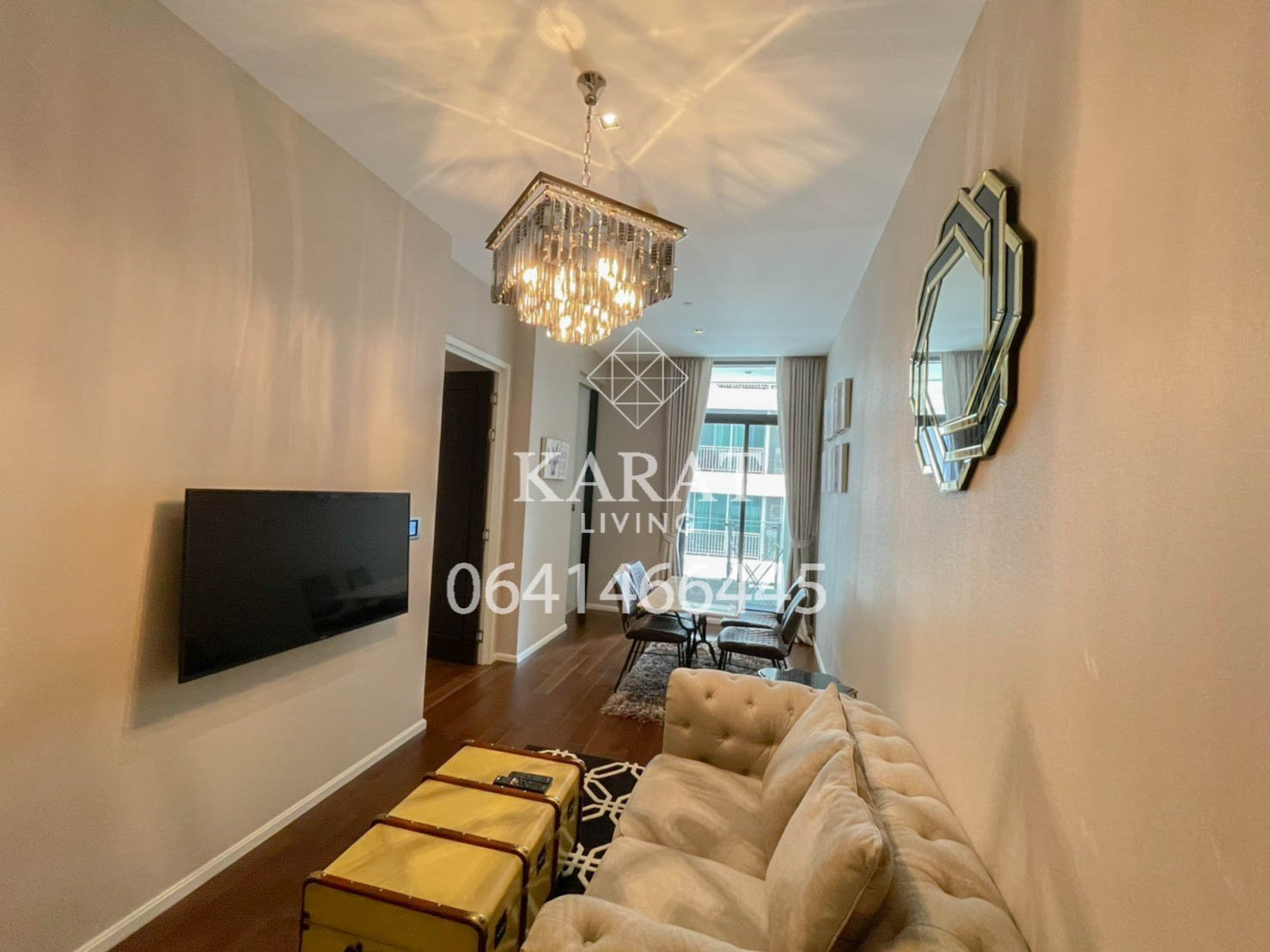 THE DIPLOMAT 39 for rent 1 bed 1 bath.54 sq.m fully furnished 50,000 THB FL.15 K.Bee 064146-6445 (R5655)