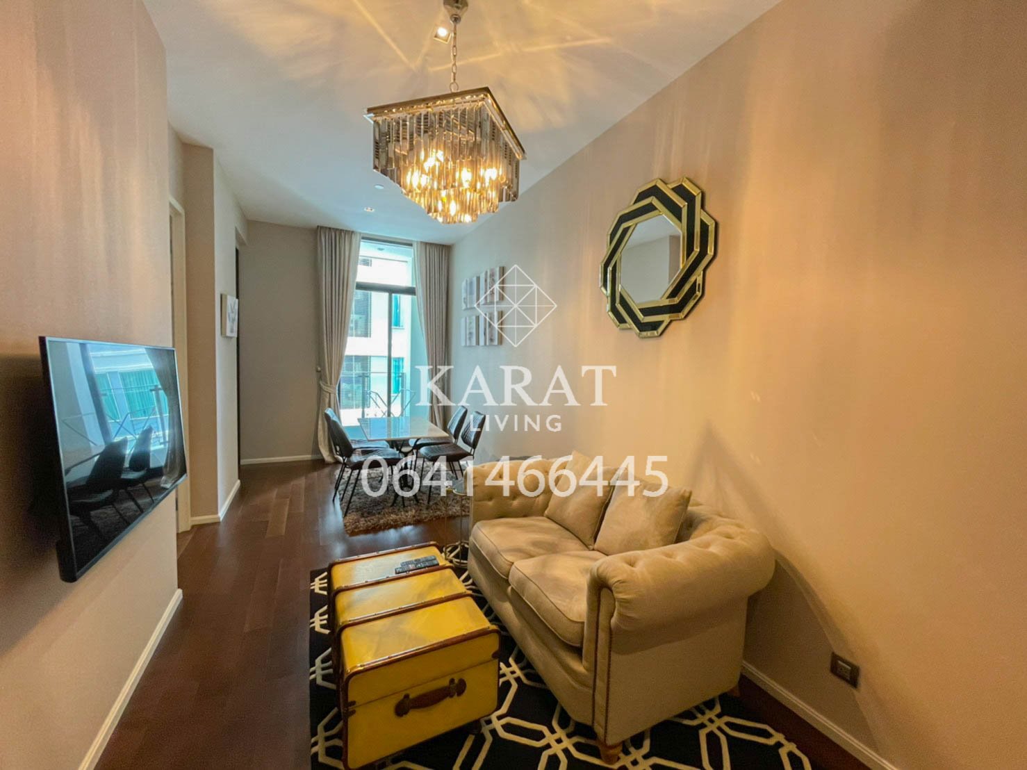 THE DIPLOMAT 39 for rent 1 bed 1 bath.54 sq.m fully furnished 50,000 THB FL.15 K.Bee 064146-6445 (R5655)