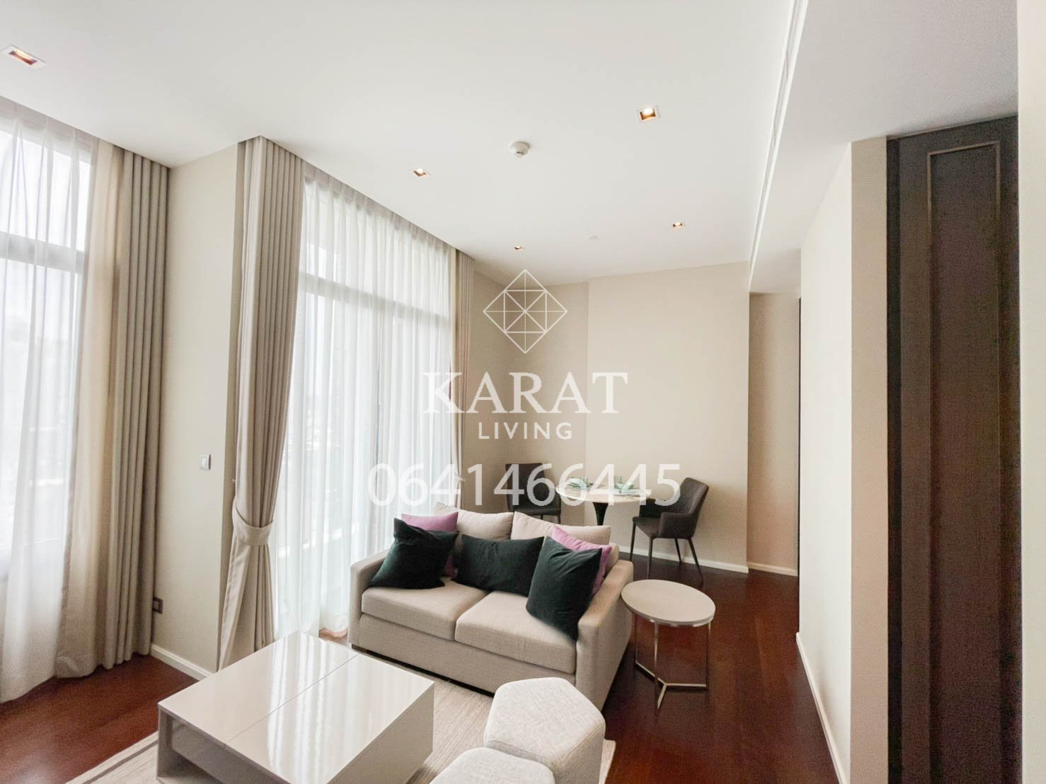 THE DIPLOMAT 39 for rent 55,000 THB 60 sqm FL.21 fully furnished K.Bee 064146-6445 (R5658)